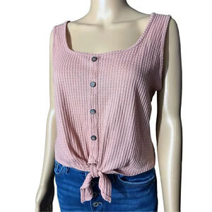 Caution to the Wind | Dusty Rose Tank (M)